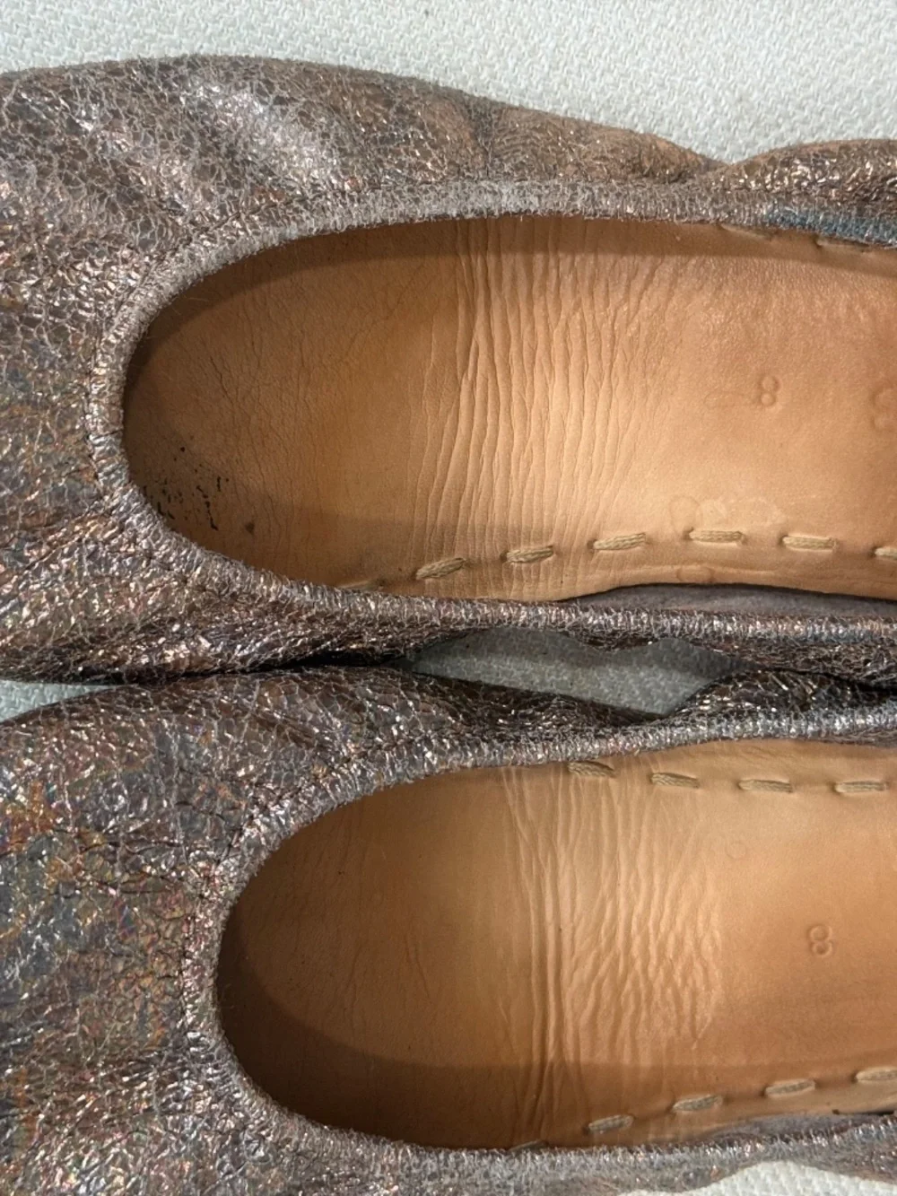 Wild Copper Tieks Size 8 Ballet Flats